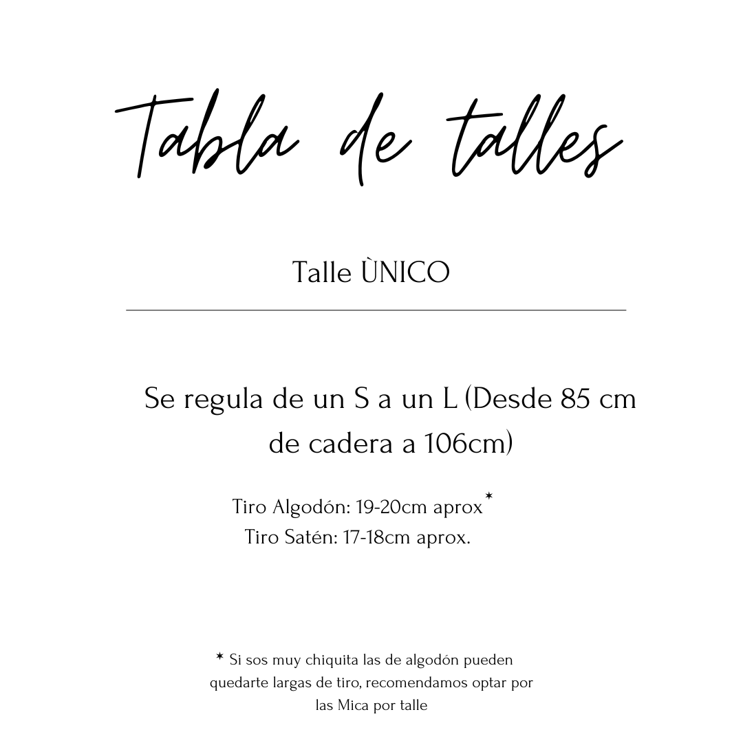 Guía de talles